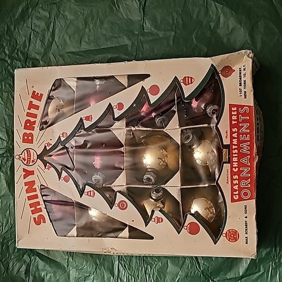 CHRISTMAS Bulbs Ornaments Glass Lot 12 - Picture 1 of 9